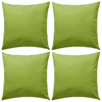 Almofadas para exterior 4 pcs 45x45 cm verde maça