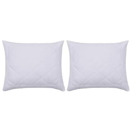 Protetores de almofadas 2 pcs 60x70 cm branco