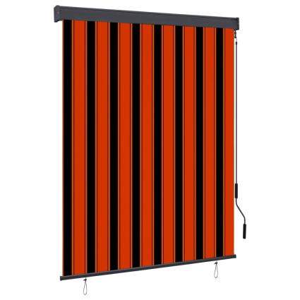 Estore de rolo para exterior 140x250 cm laranja e castanho