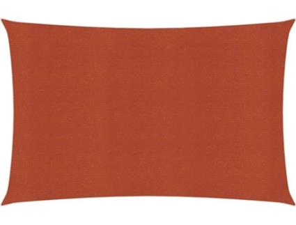 Para-sol estilo vela 160 g/m² 4x5 m PEAD terracota