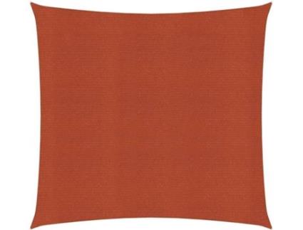 Para-sol estilo vela 160 g/m² 3x3 m PEAD terracota