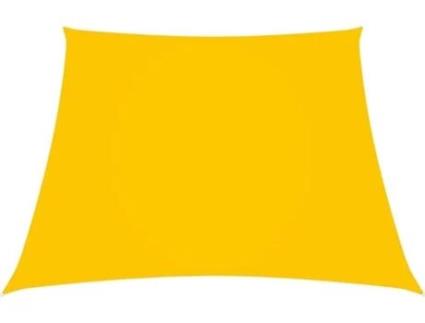 Para-sol estilo vela tecido oxford trapézio 4/5x3 m amarelo