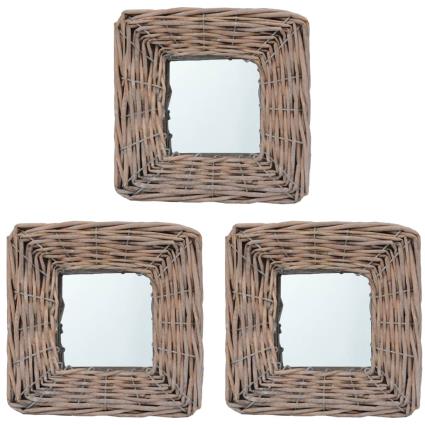 Espelhos 3 pcs 15x15 cm vime