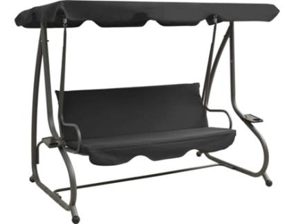 Baloiço de jardim com toldo antracite