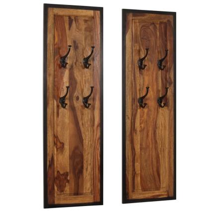 Bengaleiros 2 pcs madeira sheesham maciça
