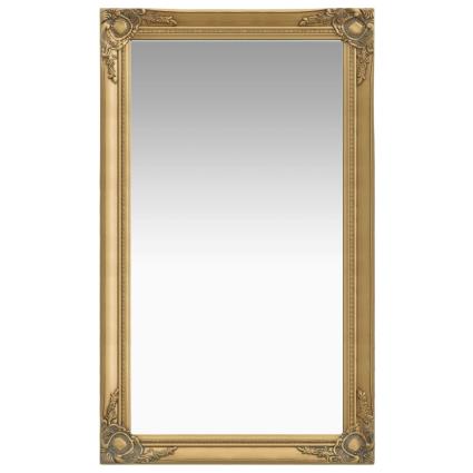 Espelho de parede estilo barroco 60x100 cm dourado