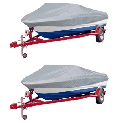 Cobertura para barcos 2 pcs 610-671x254 cm (CxL) cinzento