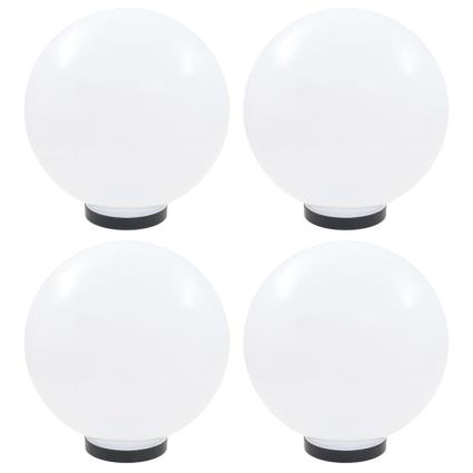 Candeeiros esféricos LED 4 pcs 30 cm PMMA