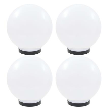 Candeeiros esféricos LED 4 pcs 25 cm PMMA
