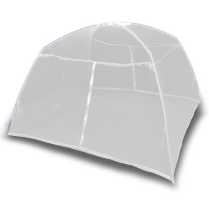 Tenda de campismo 200x180x150 cm fibra de vidro branco