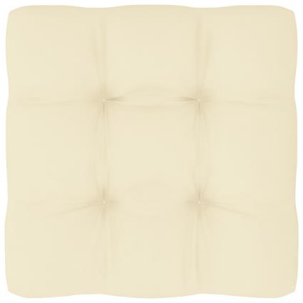 Almofadão para sofá de paletes 50x50x12 cm creme