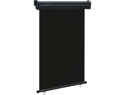 Toldo lateral para varanda 120x250 cm preto