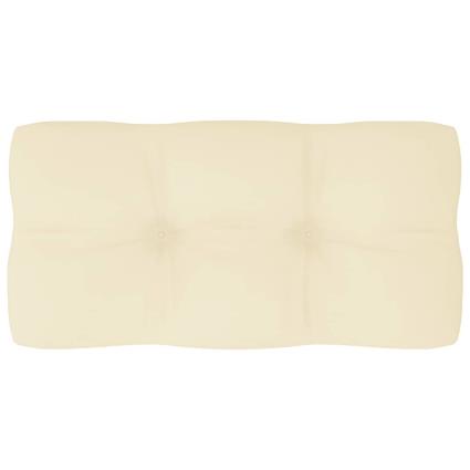 Almofadão para sofá de paletes 80x40x12 cm creme