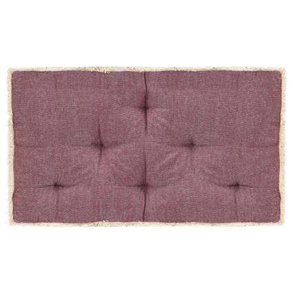 Almofadão para sofá de paletes 73x40x7 cm bordô