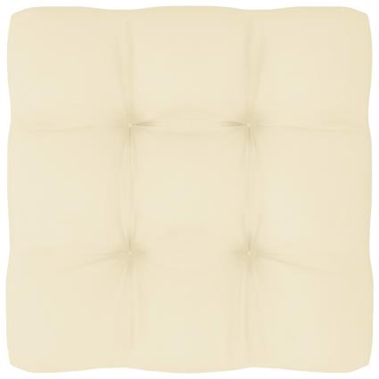 Almofadão para sofá de paletes 60x60x12 cm creme