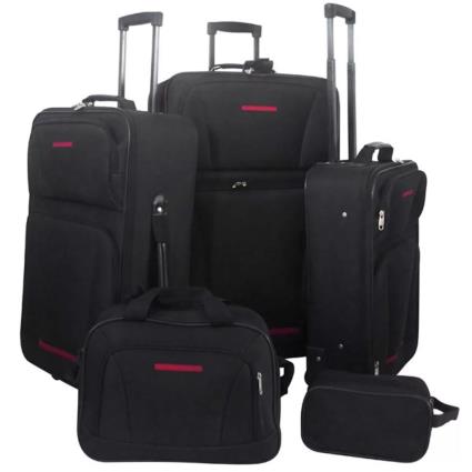 Conjunto malas de viagem 5 pcs preto