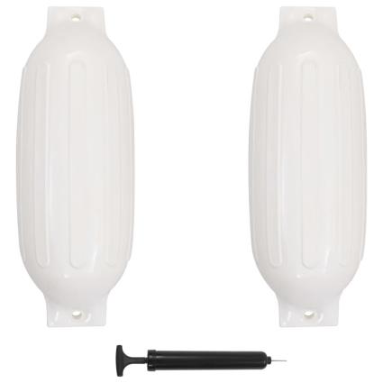 Defensas de barco 2 pcs 69x21,5 cm PVC branco