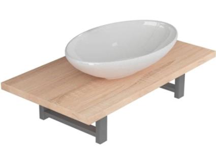 Conjunto de Móveis  (Castanho - Cerâmica - 40x40x16.3 cm)