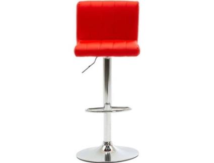 Banco de Bar  249734 (Vermelho - Couro Artificial - 40.5 x 48 x 109 cm)