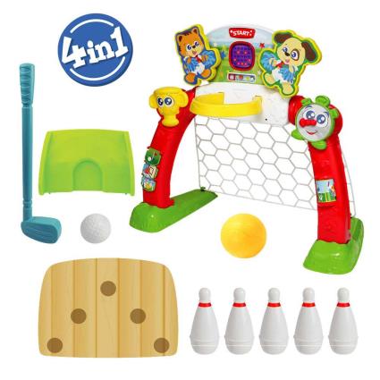 Multijogos  Centro desportivo 4 em 1 (59x28x52,5 cm - 18 meses)