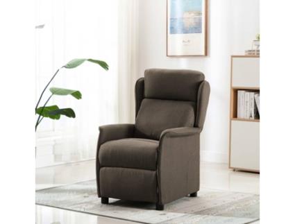Poltrona  Reclinável 289784 Tecido Cinzento