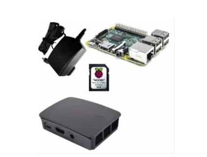 KIT  PI 3 MODELO B / MICROSD 32GB NOOBS / F.ALIM PRETA / CAIXA PRETA-GRIS (RB-KIT-1021)