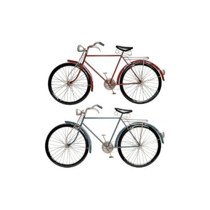 Decoração de Parede  Metal Bicicleta (2 pcs) (90 x 5 x 48 cm)