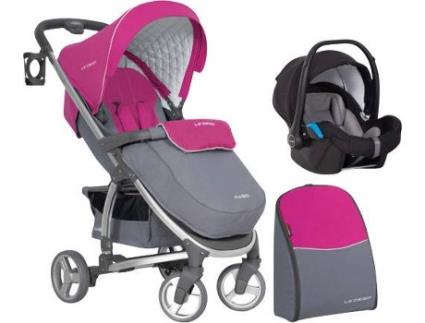 Carrinho de Bebé Individual  Virage + Starter 0+ Isofix Ready Fúcsia