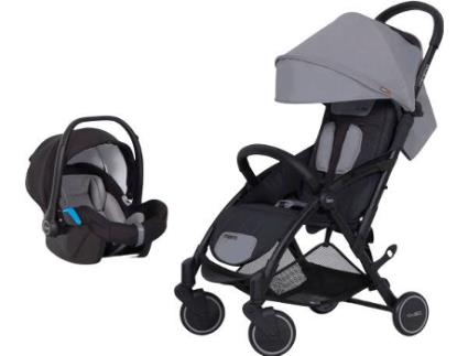 Carrinho de Bebé Individual  Minima + Starter 0+ Isofix Ready Cinzento Fox