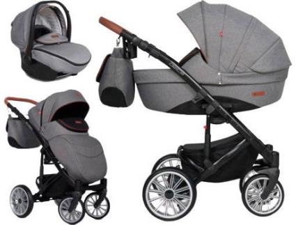 Carrinho de Bebé Individual  Delta + Grupo 0+ Isofix Ready Antracite