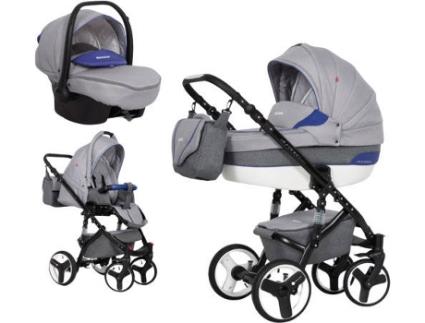Carrinho de Bebé Individual  Durango Sport + Grupo 0+ Isofix Ready Saphire