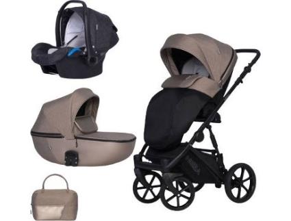 Carrinho de Bebé Individual  Nesa + Kite Isofix Ready Nugat