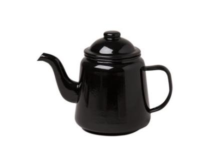 Bule  Teapot Esmalte Preto