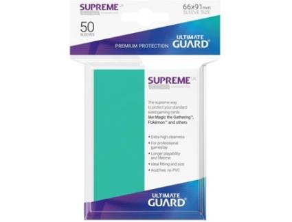 Conjunto de 50 capas para cartas  U.Guard Supreme UX Standard (Azul Turquesa - 6 anos)