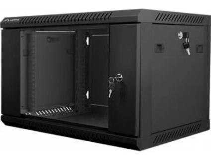 Armario Rack  6U 600X450X368 Auto Ensamblado 19 Hasta 60 KG Negro