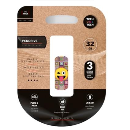 ClipTECH emoji guiño 32 Gb USB 2.0