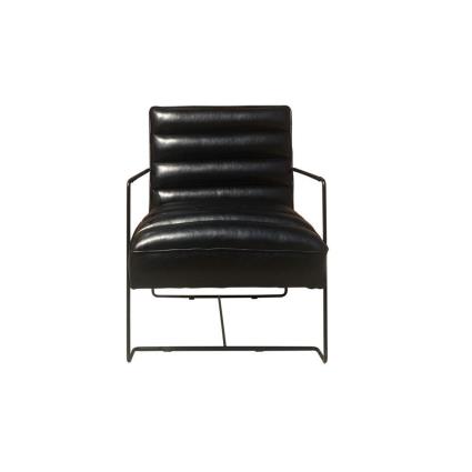 Poltrona  Preto Poliuretano Metal (62.5 x 74 x 80 cm)