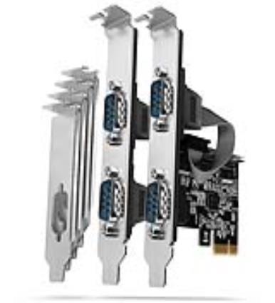 Adaptador Pcie com 4x Portas S?rie  Pcea-psn - Asix a