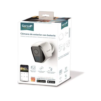 Câmara exterior com bateria IP65 GARZA SMARTWIFI 1296P SFHD2K