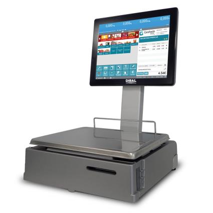 Balança com Software de Faturação POS Gestwin CS-2250W, Ecrã 15”, Cinzento