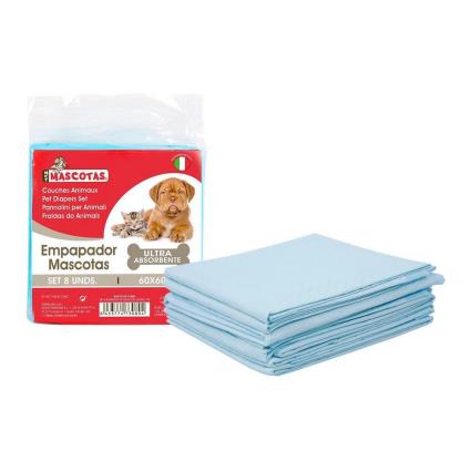 Tapetes higiénicos Indicado para cães e outros animais de companhia (8 pcs)(60 x 60 cm)