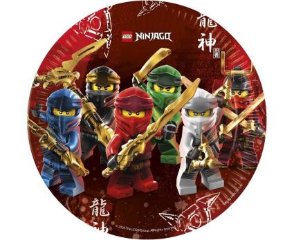 8 Pratos Festa  Ninjago 23cm