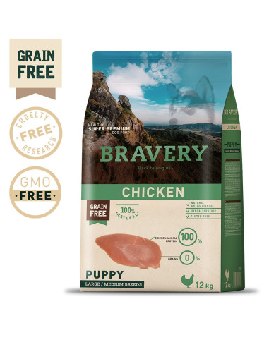 Puppy Chicken Medium/large 4 Kg - Ração Seca Para Cães