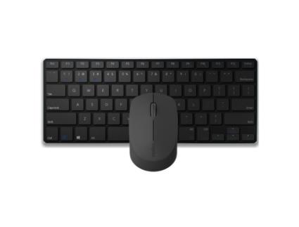 9000M Teclado+Rato Sem Fios 2.4 GHz Ultra Slim Preto