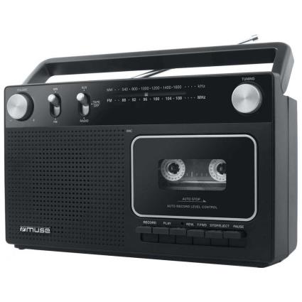 M-152 RC Rádio Cassette Gravador Preto