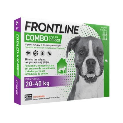 3 Pipetas  para Cão 20-40kg