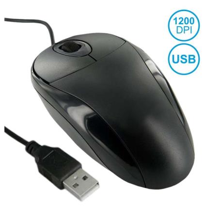 Rato Ótico 1200 DPI USB