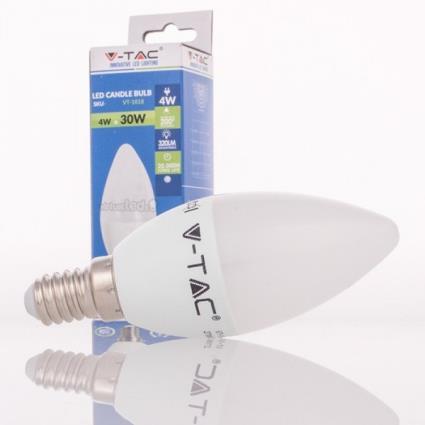 Lâmpada LED E14 4w»30W Luz Fria 320Lm VELA