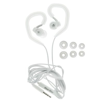 Auriculares Universais 3.5mm SP80 Blue Star - Brancos