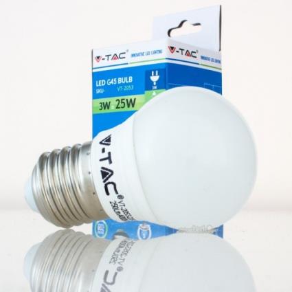 Lâmpada LED E27 3w»25W Luz Natural 250Lm G45 GOLFBALL